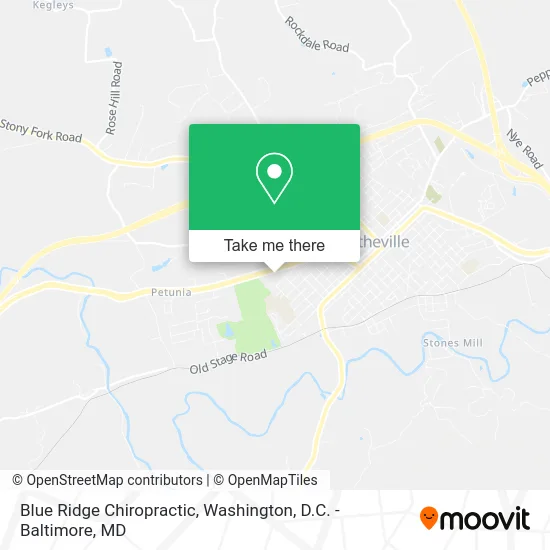 Blue Ridge Chiropractic map