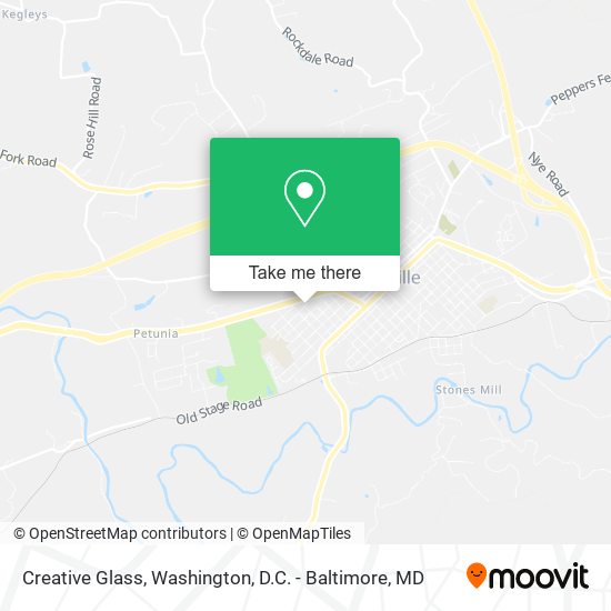 Mapa de Creative Glass