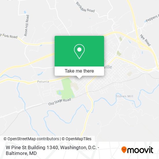 W Pine St Building 1340 map