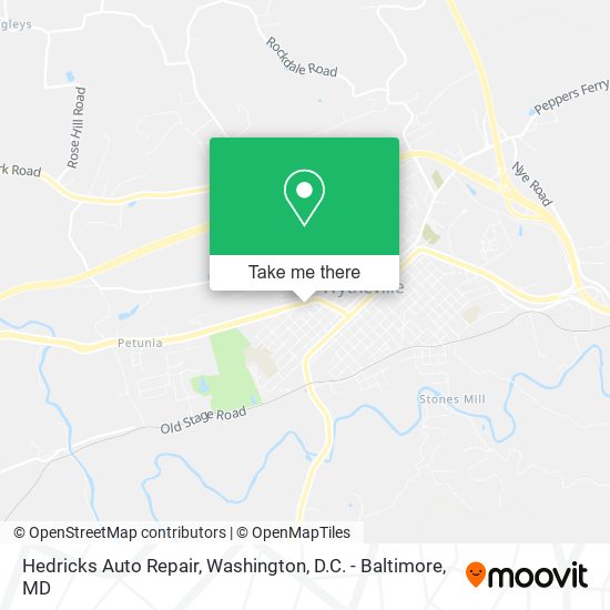 Hedricks Auto Repair map