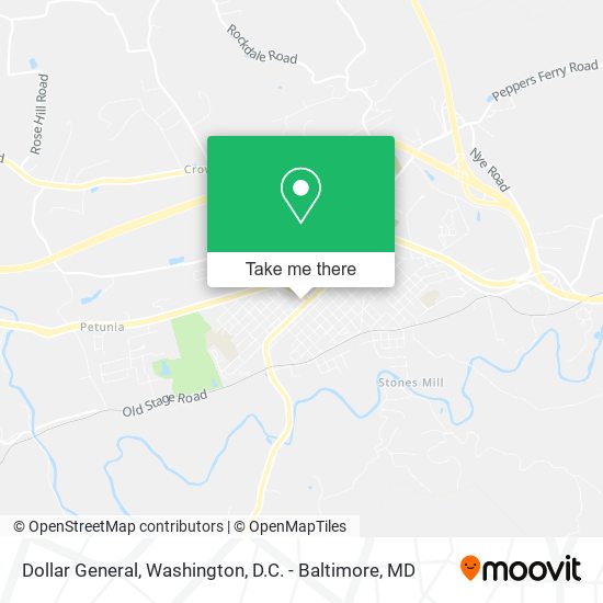 Mapa de Dollar General
