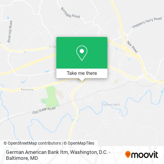 German American Bank Itm map