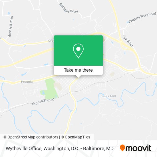 Wytheville Office map