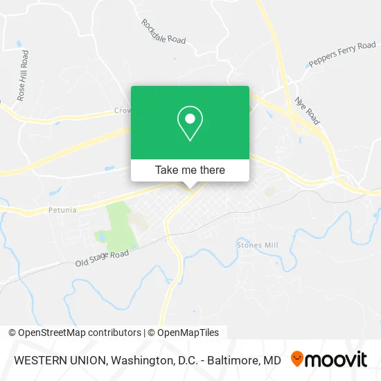 WESTERN UNION map