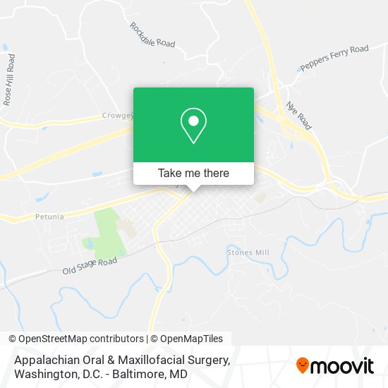 Appalachian Oral & Maxillofacial Surgery map