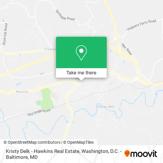 Kristy Delk - Hawkins Real Estate map