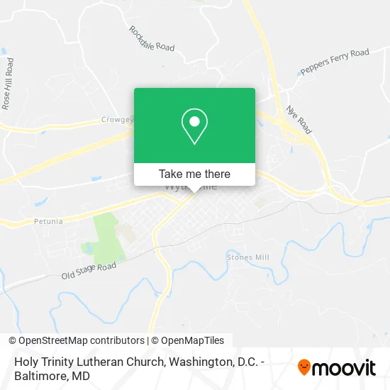 Holy Trinity Lutheran Church map