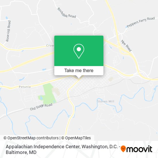 Mapa de Appalachian Independence Center