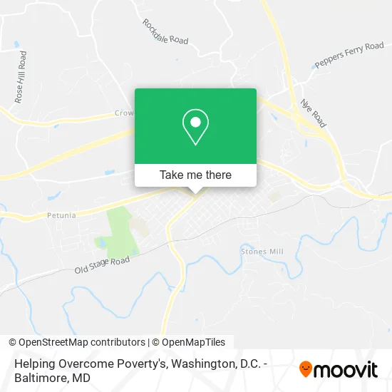 Helping Overcome Poverty's map
