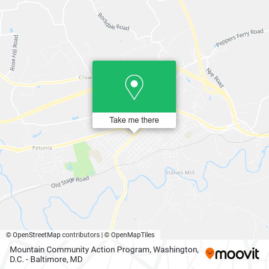 Mountain Community Action Program map