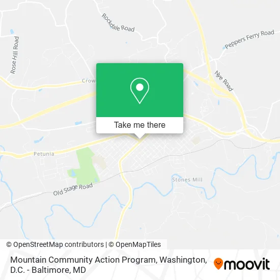 Mountain Community Action Program map