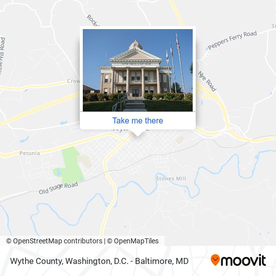 Wythe County map