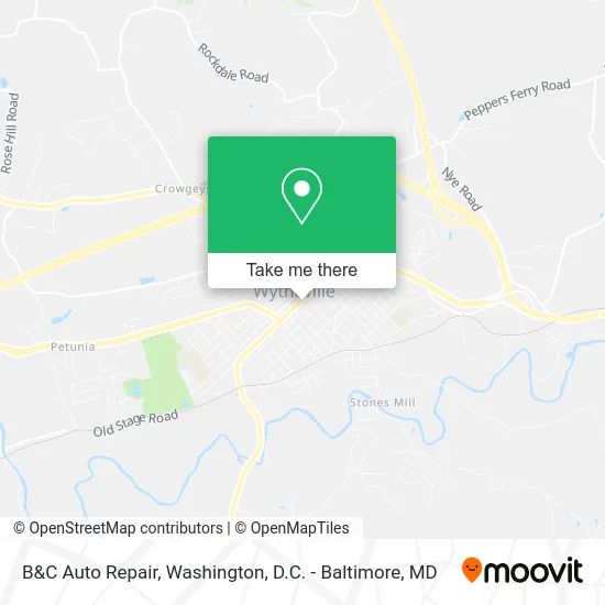 B&C Auto Repair map