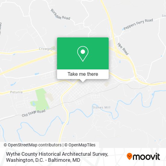 Wythe County Historical Architectural Survey map