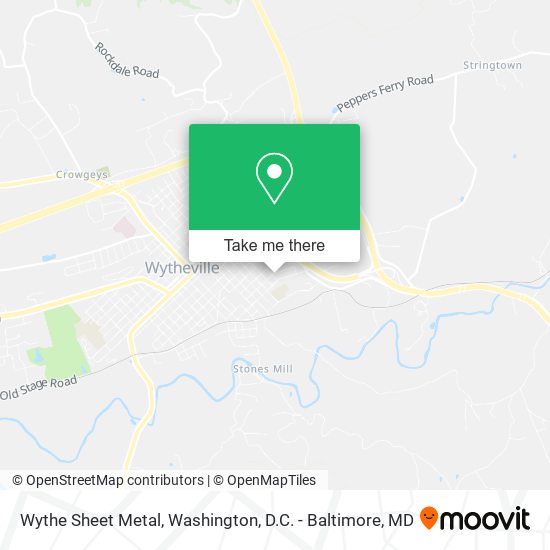 Wythe Sheet Metal map