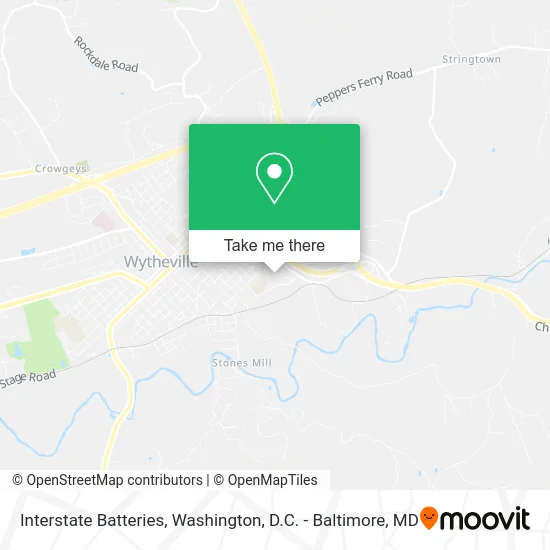 Interstate Batteries map