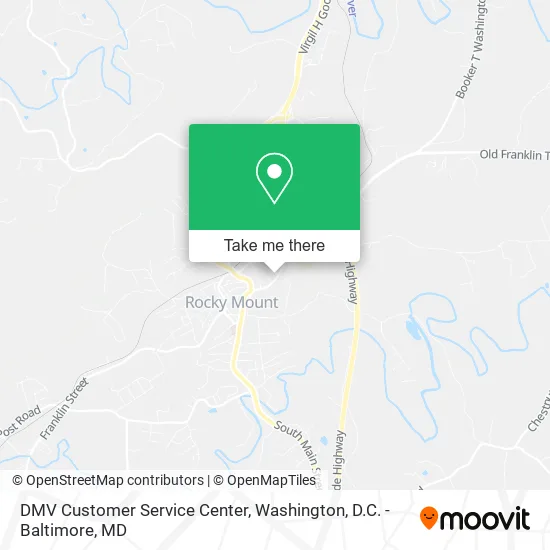 DMV Customer Service Center map