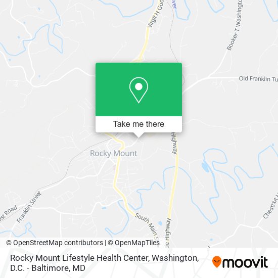 Rocky Mount Lifestyle Health Center map