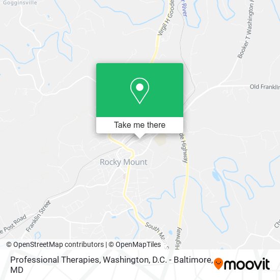 Professional Therapies map