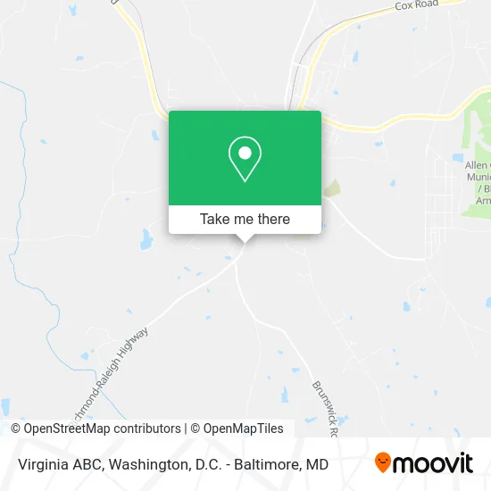Virginia ABC map