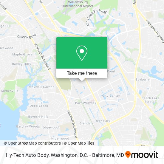Hy-Tech Auto Body map