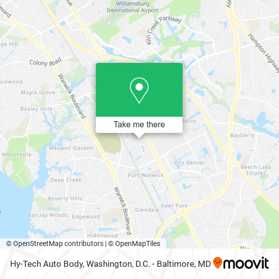 Hy-Tech Auto Body map