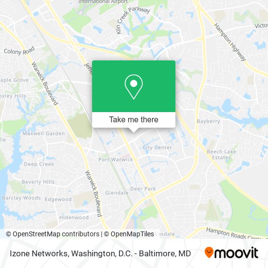 Mapa de Izone Networks