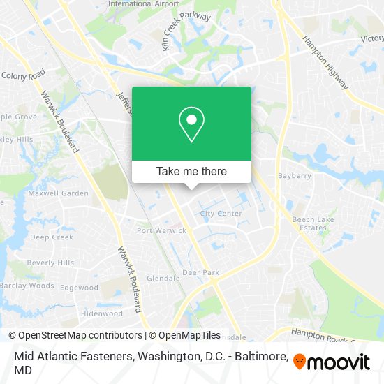 Mid Atlantic Fasteners map