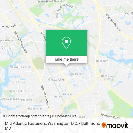 Mid Atlantic Fasteners map