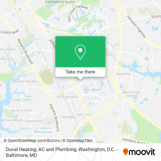 Duval Heating, AC and Plumbing map