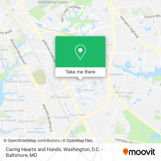 Caring Hearts and Hands map