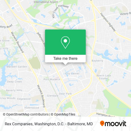 Rex Companies map