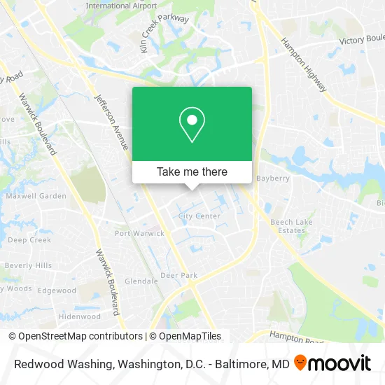 Redwood Washing map