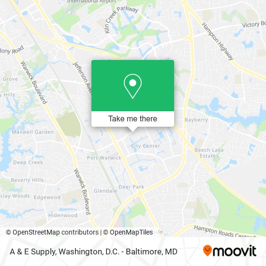 A & E Supply map