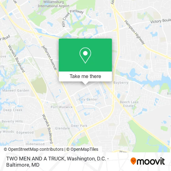 TWO MEN AND A TRUCK map