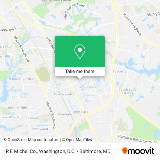 R E Michel Co. map