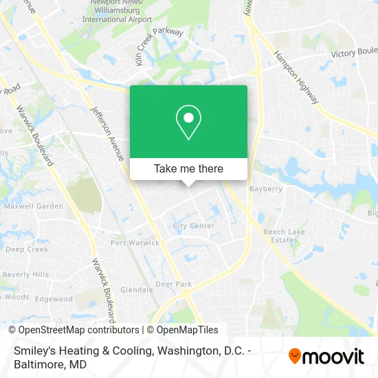 Smiley's Heating & Cooling map