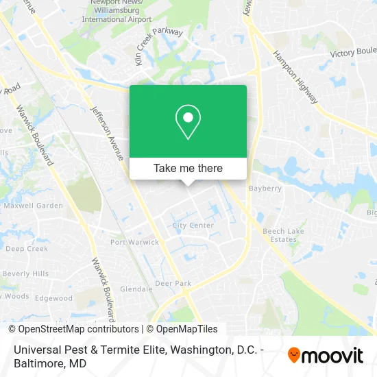 Universal Pest & Termite Elite map