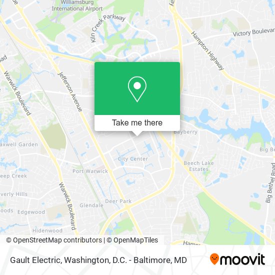 Gault Electric map