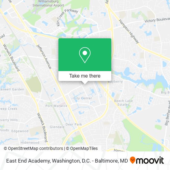 Mapa de East End Academy