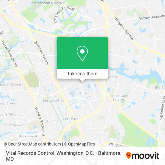 Vital Records Control map