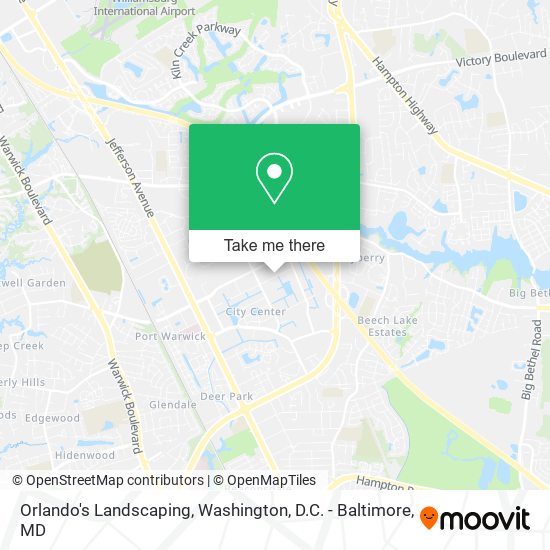 Orlando's Landscaping map