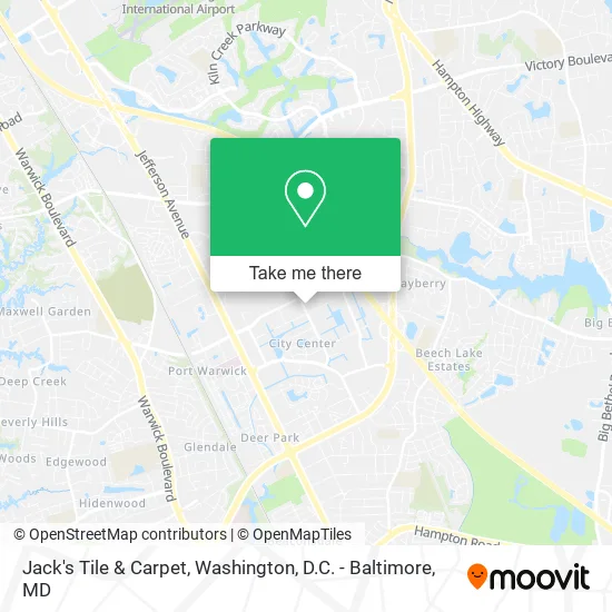 Jack's Tile & Carpet map