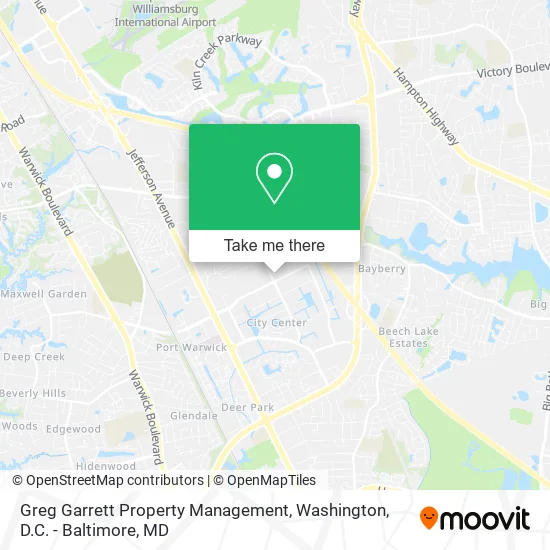 Greg Garrett Property Management map