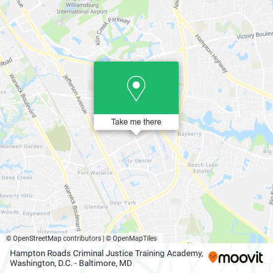 Hampton Roads Criminal Justice Training Academy map