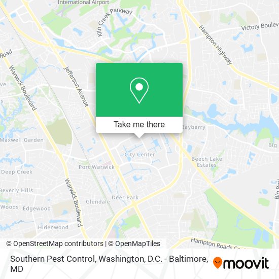 Southern Pest Control map