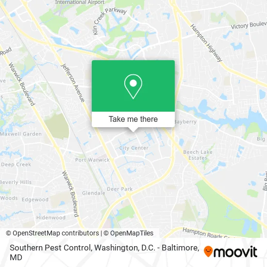 Southern Pest Control map