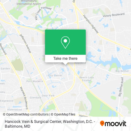 Mapa de Hancock Vein & Surgical Center