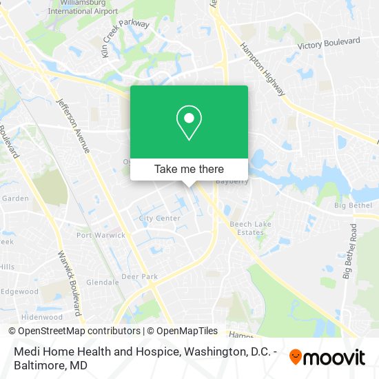 Mapa de Medi Home Health and Hospice