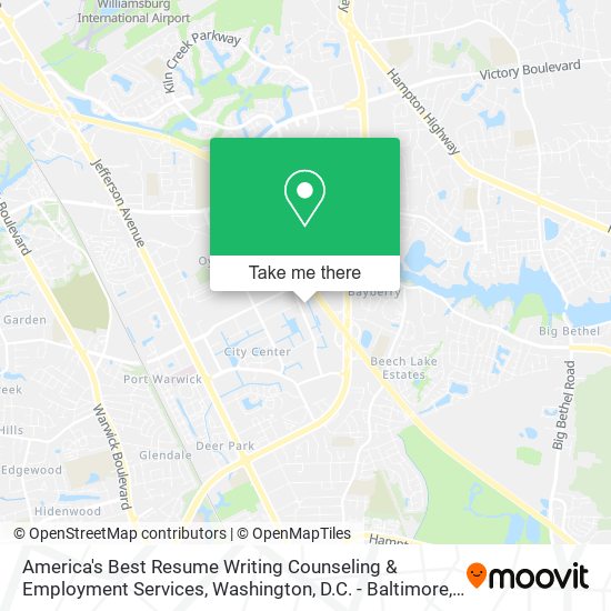 America's Best Resume Writing Counseling & Employment Services map